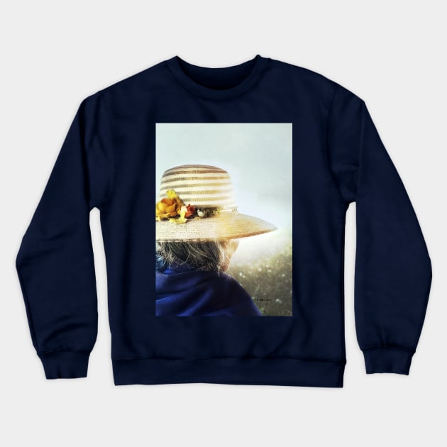 Peasant bolivia edited photograph Crewneck Sweatshirt by robiman